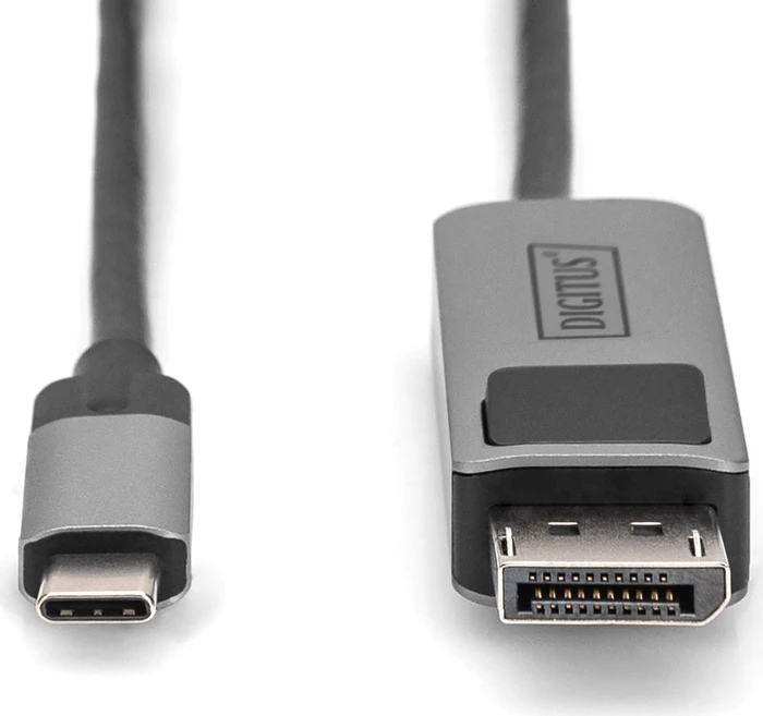 Digitus USB-C [Stecker] auf DisplayPort 1.4 [Stecker] 8K 30Hz Adapterkabel, 1m