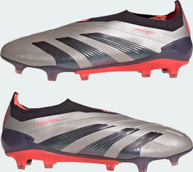adidas Predator Elite Laceless FG platinum metallic/aurora black/carbon