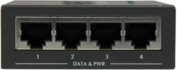 StarTech Desktop Gigabit PoE-Injektor, 4x RJ-45, 120W PoE+
