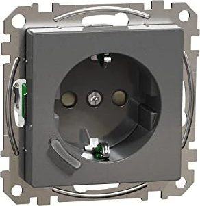 Merten System M Connected SCHUKO-Steckdose, anthrazit