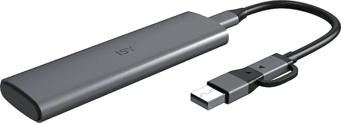 ISY 1000-GY Festplattengehäuse für M.2 NVMe SSD, grau, USB-C 3.1