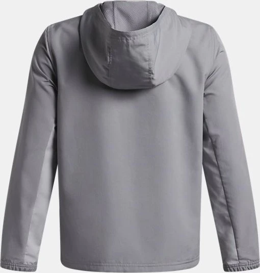 Under Armour Rival Woven Jacke steel/mod gray/white (Junior)