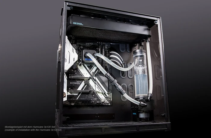 Alphacool Eissturm Hurricane Copper 45 3x120mm Komplettset