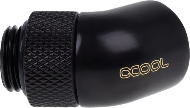 Alphacool Eiszapfen 45° Winkeladapter G1/4", drehbar, schwarz