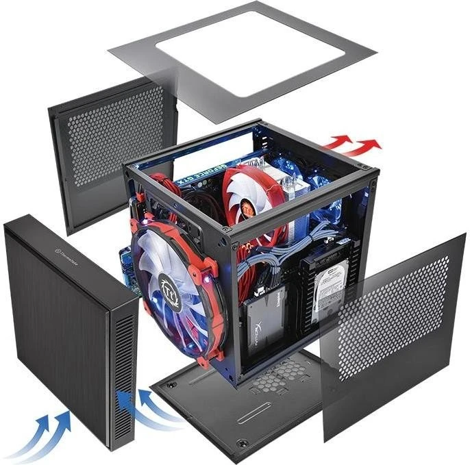 Thermaltake Suppressor F1, Acrylfenster, Mini-ITX