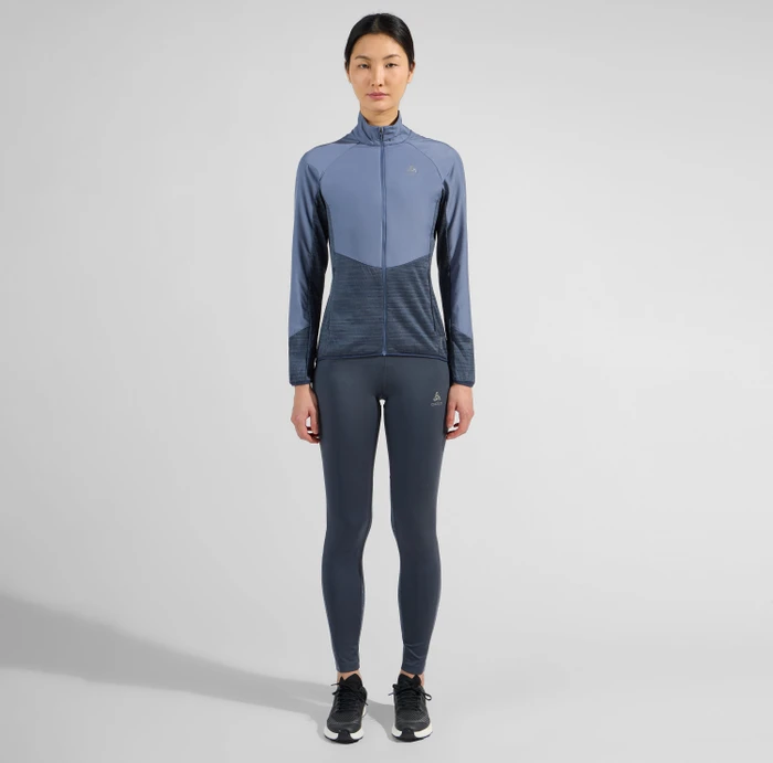 Odlo The Run Easy Warm Hybrid Funktionsjacke india ink/folkstone gray (Damen)