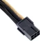SilverStone PP07-IDE6BG, 6-Pin PCIe Verlängerung 250mm, sleeved schwarz/gold Vorschaubild