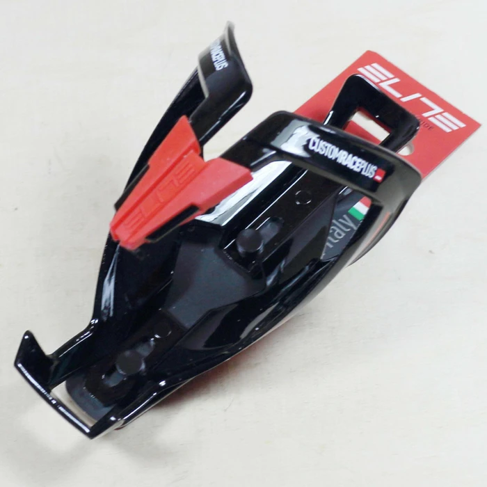 Elite Custom Race Plus Flaschenhalter black glossy red