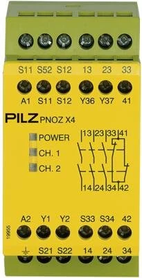 Pilz PNOZ X4 230VAC 3n/o 1n/c