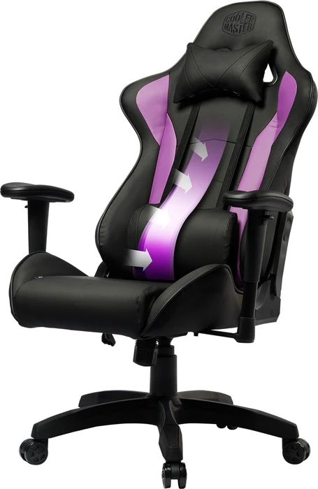 Cooler Master Caliber R1 Gamingstuhl, schwarz/violett