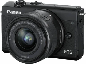 Canon EOS M200 schwarz mit Objektiv EF-M 15-45mm 3.5-6.3 IS STM