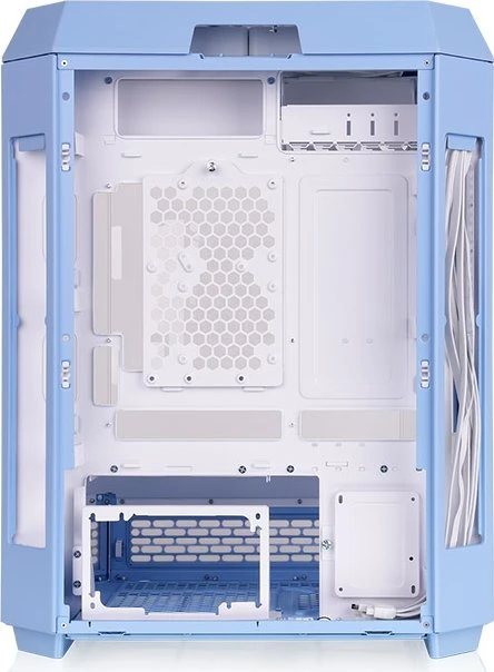 Thermaltake The Tower 600 Hydrangea Blue, blau, Glasfenster