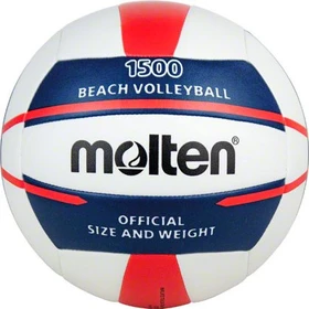 Molten V5B1500 Beachvolleyball weiß/blau/rot