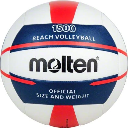 Molten V5B1500 Beachvolleyball weiß/blau/rot