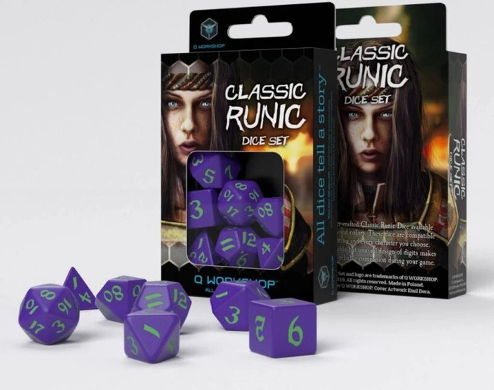 Q-Workshop Würfelset Classic Runic