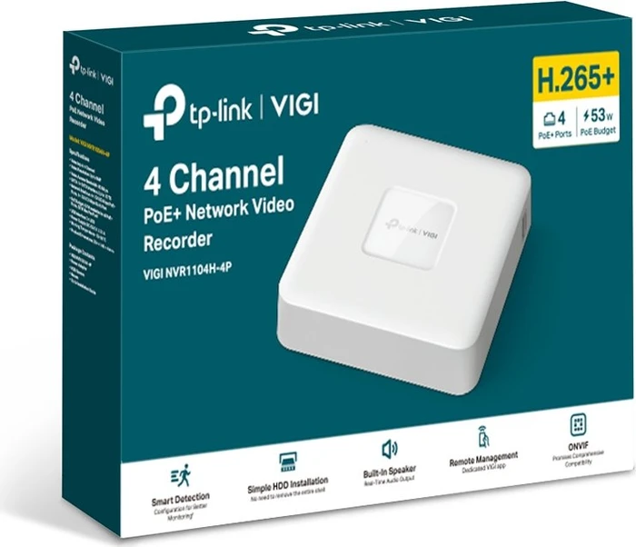 TP-Link VIGI NVR1104H-4P 4-Kanal, Netzwerk-Videorecorder