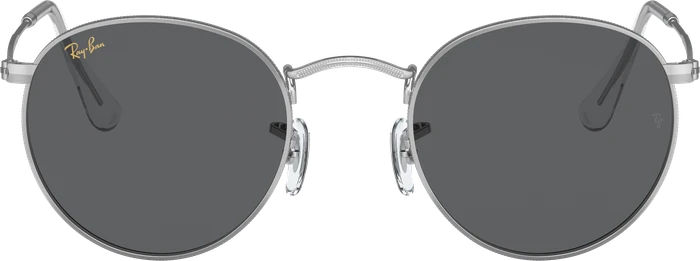 Ray-Ban RB3447 Round Metal Legend Gold 50mm polished silver/dark grey
