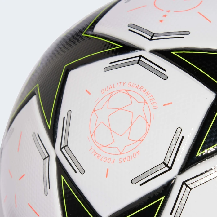 adidas UCL League 24/25 Group Stage Fußball white/black/platinum metallic/team solar yellow