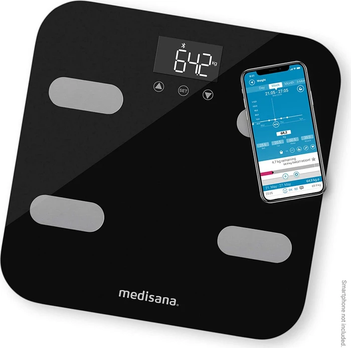 Medisana BS 602 connect digitale Körperanalysewaage schwarz