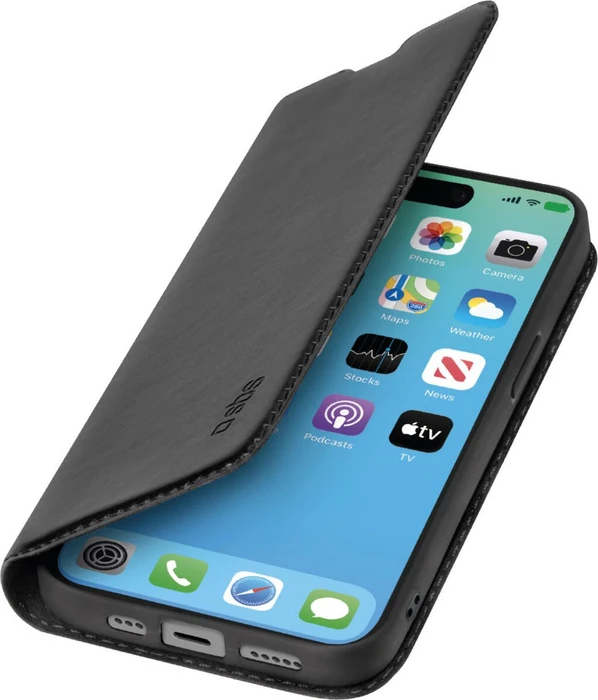 SBS Mobile Book Wallet Lite für Apple iPhone 15 Pro schwarz