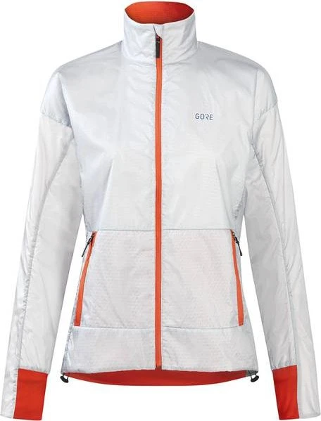 Gore Wear Drive Laufjacke white/fireball (Damen)