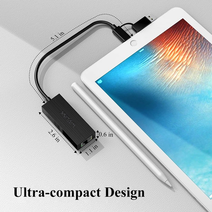 Wavlink WL-NWU331GCA, 2.5G LAN-Adapter, RJ-45, USB-C 3.0/USB-A 3.0 [Stecker]