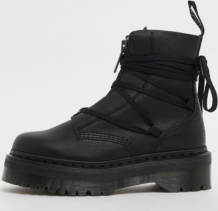 Dr. Martens Jarrick II Mono Laced Leather Platform Boots schwarz