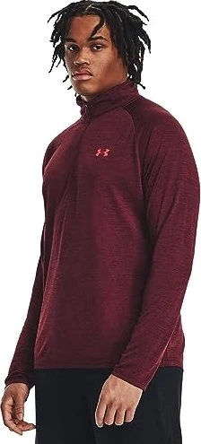 Under Armour Tech 2.0 Half Zip Funktionsshirt langarm dark maroon (Herren)