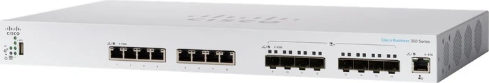 Cisco Business 350 Rackmount 10G Managed Switch, 8x RJ-45, 8x SFP+