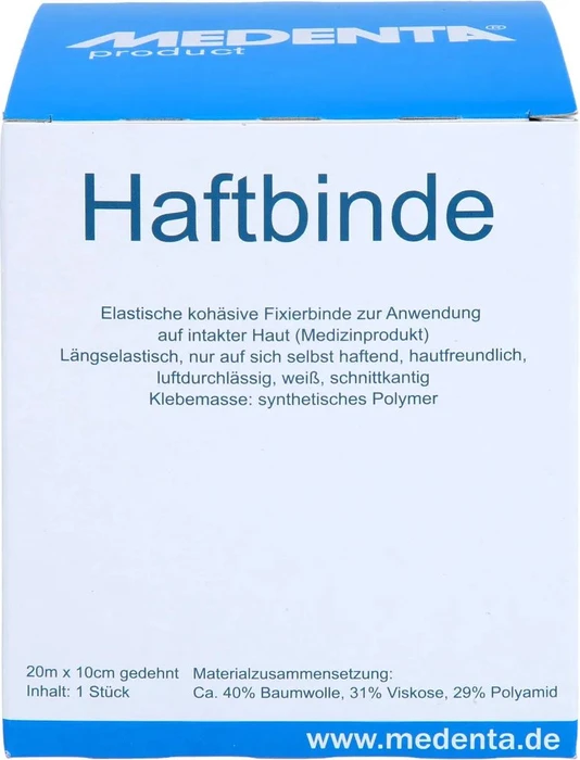 Medenta Haftbinde elastisch, 10cm x 20m, 1 Stück