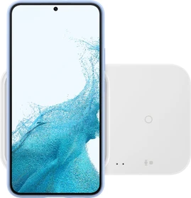 Samsung Super Fast Wireless Charger Duo ohne Kabel weiß