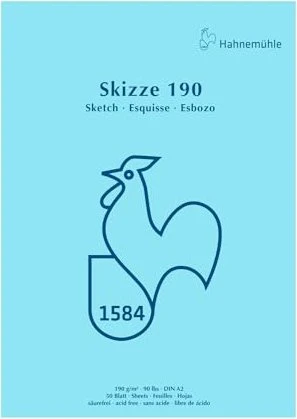 Hahnemühle Skizze 190 Skizzenblock, A2, 50 Blatt