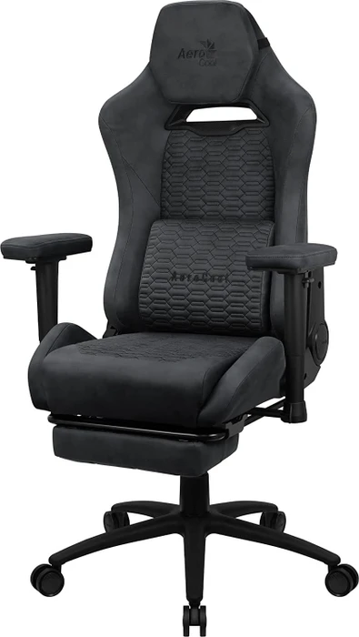 AeroCool ROYAL AeroSuede Slate Grey Gamingstuhl, dunkelgrau