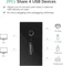 Ugreen USB 3.0 Sharing Switch, 2 In, 4 Out, 4-fach Vorschaubild