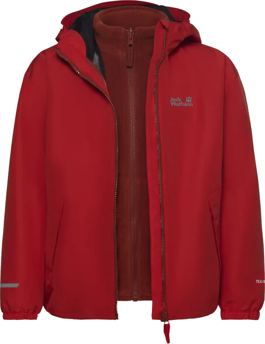 Jack Wolfskin Iceland 3in1 Funktionsjacke siren red (Junior)