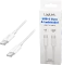 LogiLink USB-C Kabel, USB 2.0, 480Mb/s, 60W PD, USB-C Stecker auf USB-C Stecker, Nylon, weiß, 0.5m Vorschaubild