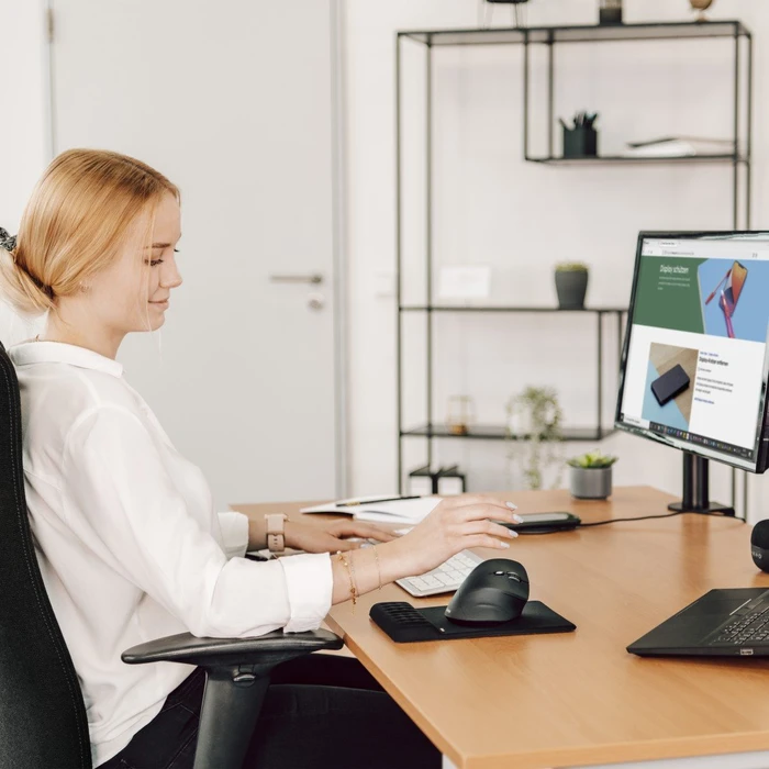Hama EMW-500 Vertical Wireless Maus schwarz, USB