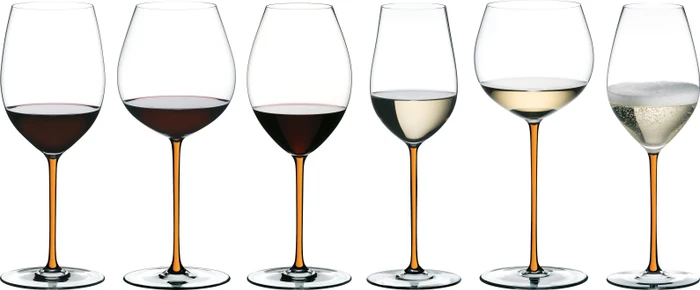 Riedel Fatto A Mano Syrah Rotweinglas orange