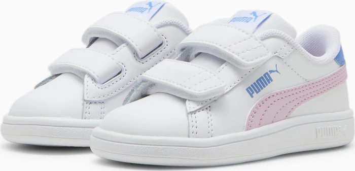 Puma Smash 3.0 Leather V puma white/grape mist/blue skies (Junior)