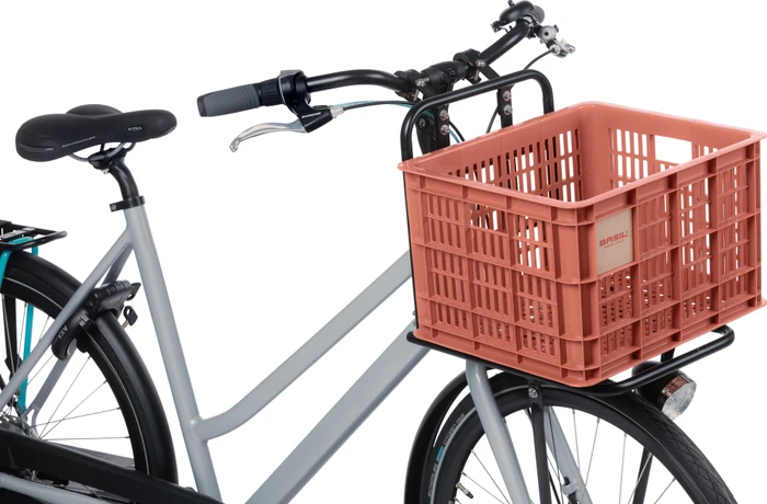 Basil Crate M Fahrradkorb terra red