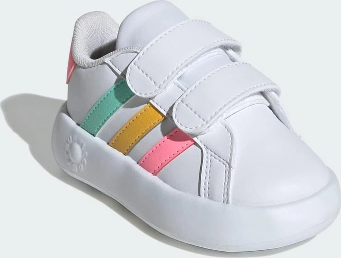 adidas Grand Court 2.0 cloud white/pulse mint/beam pink (Junior)