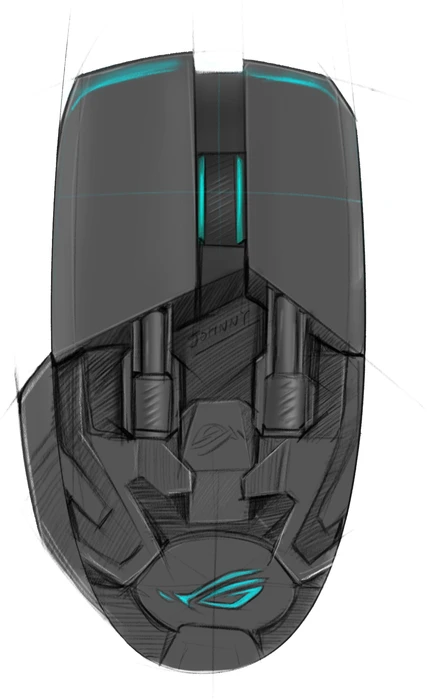 ASUS ROG Chakram, USB/Bluetooth