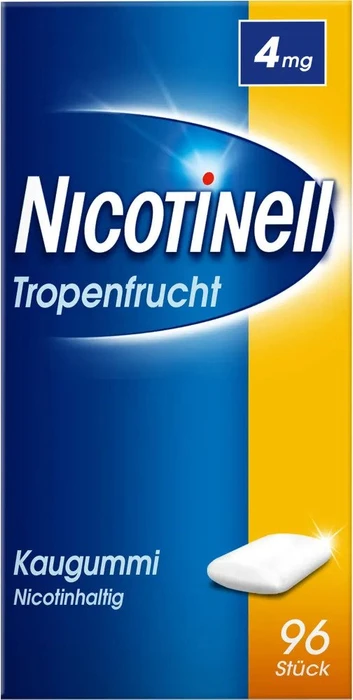 Nicotinell 4mg Tropenfrucht Kaugummis, 96 Stück