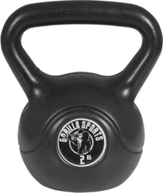 Gorilla Sports Kunststoff Kettlebell Hantel 2kg
