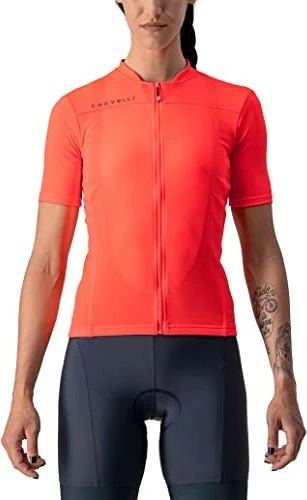 Castelli Anima 3 Trikot kurzarm brilliant pink/dark steel blue (Damen)