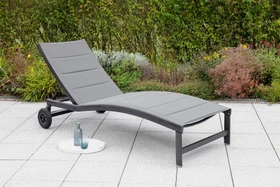 Merxx San Marino Gartenliege graphit/grau