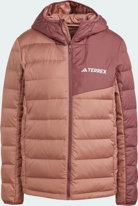 adidas Terrex Multi Light Hooded Daunen Jacke warm clay/burgundy (Damen)