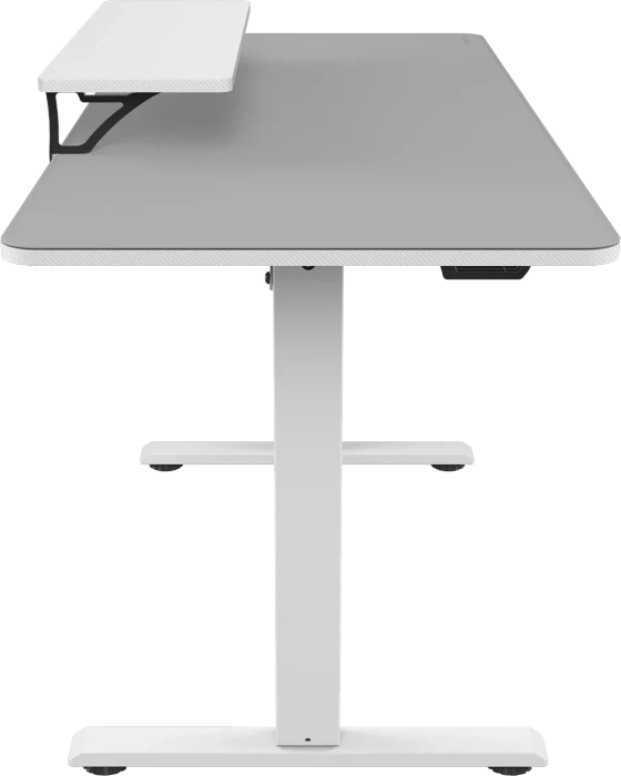 Cougar E-Star 140 Gaming Desk elektrisch höhenverstellbarer Sitz-Steh-Schreibtisch 140x60cm weiß/weiß