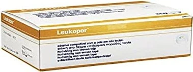 BSN medical Leukopor Fixierpflaster, 2.5cm x 9.2m, 12 Stück
