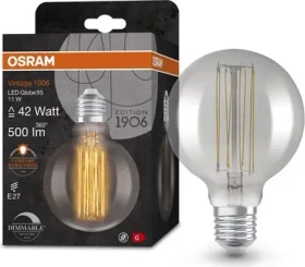 Osram Ledvance Filament LED Vintage 1906 Globe 95 11W/818 E27 DIM